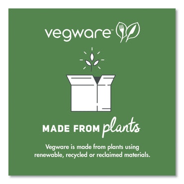 Vegware 96 Series Cold Cup Lids, Fits 96-Series Cups,1,000/Carton (VEGC96FCH)
