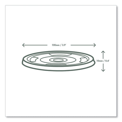 Vegware 96 Series Cold Cup Lids, Fits 96-Series Cups,1,000/Carton (VEGC96FCH)