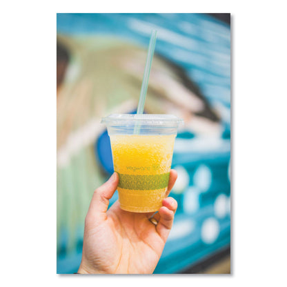 Vegware 96-Series Cold Cup, 12 oz, Clear/Green, 1,000/Carton (VEGR360YG)