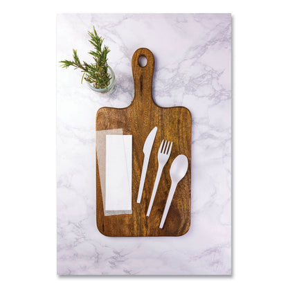 Vegware Cutlery Kits, Fork/Knife/Spoon/Napkin, White, 250/Carton (VEGVWKFSWN)