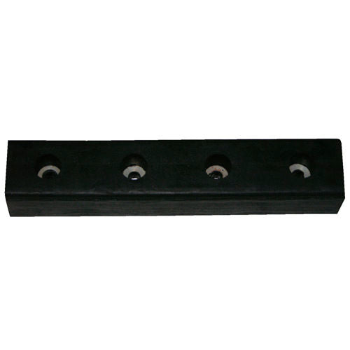 Global lndustrial Molded Dock Bumper, Rectangular, 20Wx4-1/2H, Black (WBB184086)