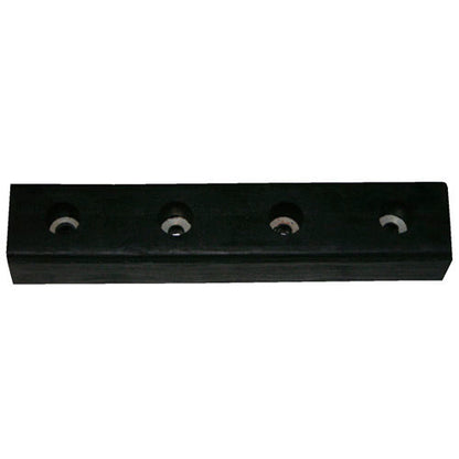 Global lndustrial Molded Dock Bumper, Rectangular, 20Wx4-1/2H, Black (WBB184086)