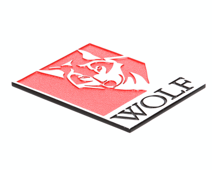 Vulcan Hart 00-722482 Wolf Head Logo Large, New 1/98 (VH00-722482)