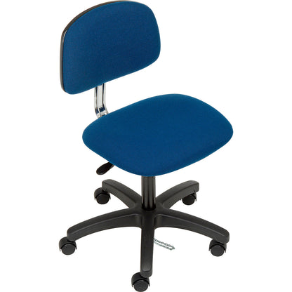 Interion ESD Chair With Mid Back, Fabric, Blue (WB695534BL)