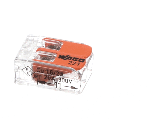 Vollrath VOL4350810-1 Connector, 2 Wire, Wago 221-412 (VOL4350810-1)