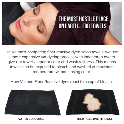 Hospeco® Cotton Salon Towel 16x28 Brown, 12/Pack (HOSBB-1628-3BRN)