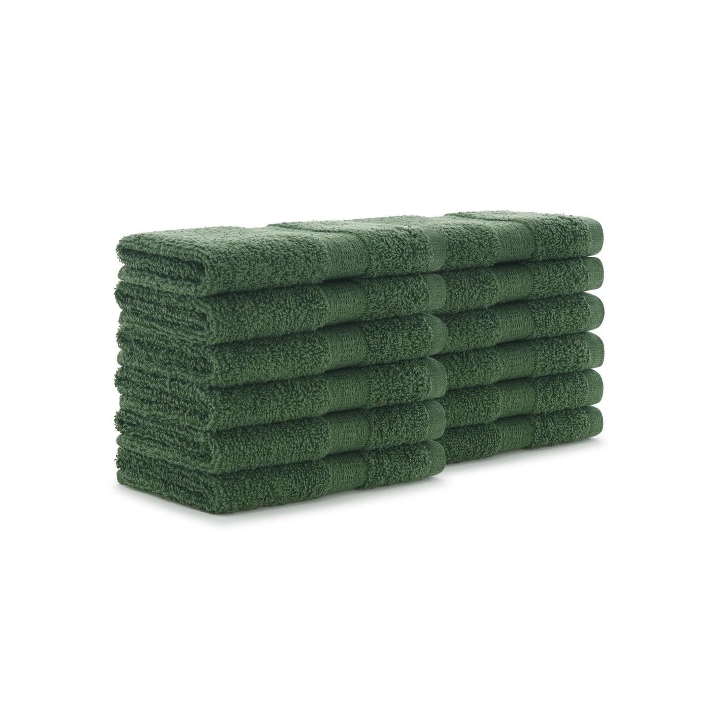 Hospeco® True Color Washcloth 12x12 Hunter Green, 12/Pack (HOSP-WASH-HGREEN)
