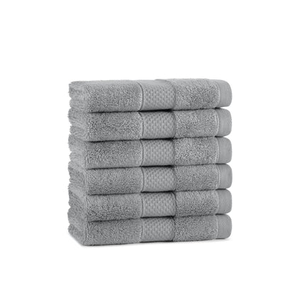 Aston & Arden Egyptian Cotton Washcloth 13x13 Dark Grey (6/Pack) (P-EGYP-1313-DGY)