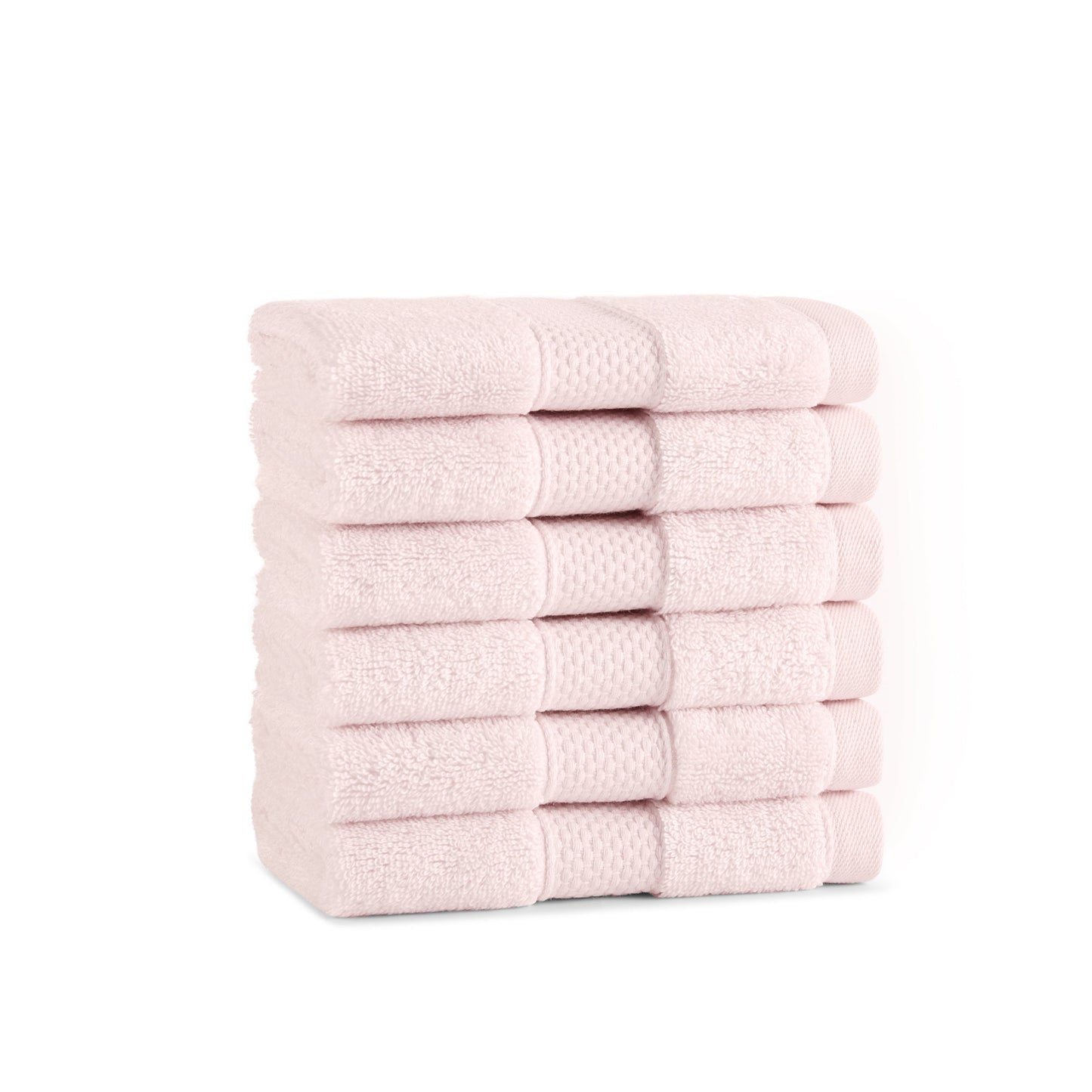 Aston & Arden Egyptian Cotton Washcloth 13x13 Blush (Pink) (6/Pack) (P-EGYP-1313-PNK)