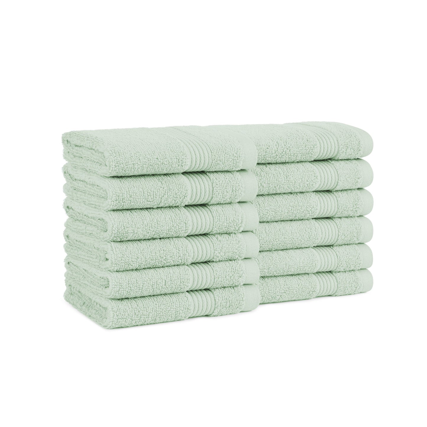 Arkwright Home® Host & Home Washcloth 13x13 Green, Case of 60 (HHWC-1313-GR-CS)