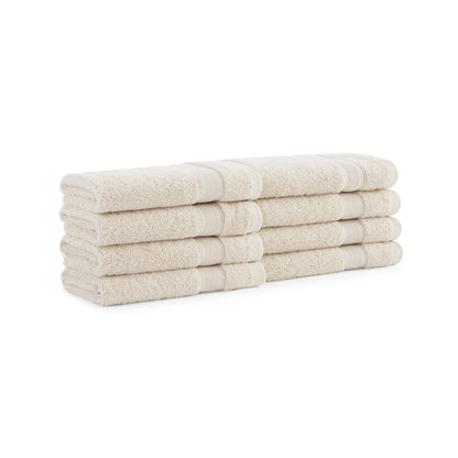 Aston & Arden Aegean Recycled Washcloth 13x13 Beige Solid (8/Pack) (P-WC-RO-1313-BG)