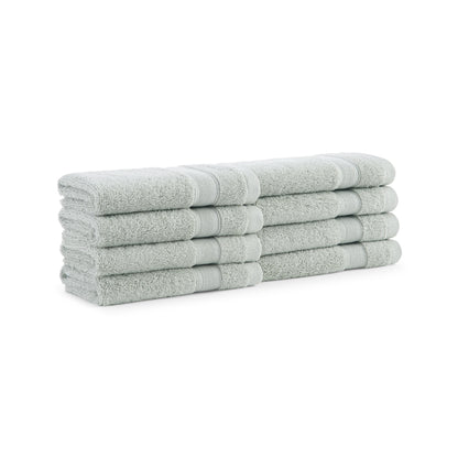 Aston & Arden Aegean Recycled Washcloth 13x13 Green Solid (8/Pack) (P-WC-RO-1313-DS)