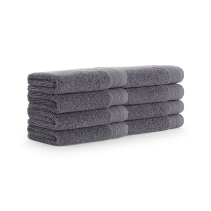 Aston & Arden Anatolian Turkish Washcloth 13x13 Grey (8/Pack) (P-WC-T-1313-GY)
