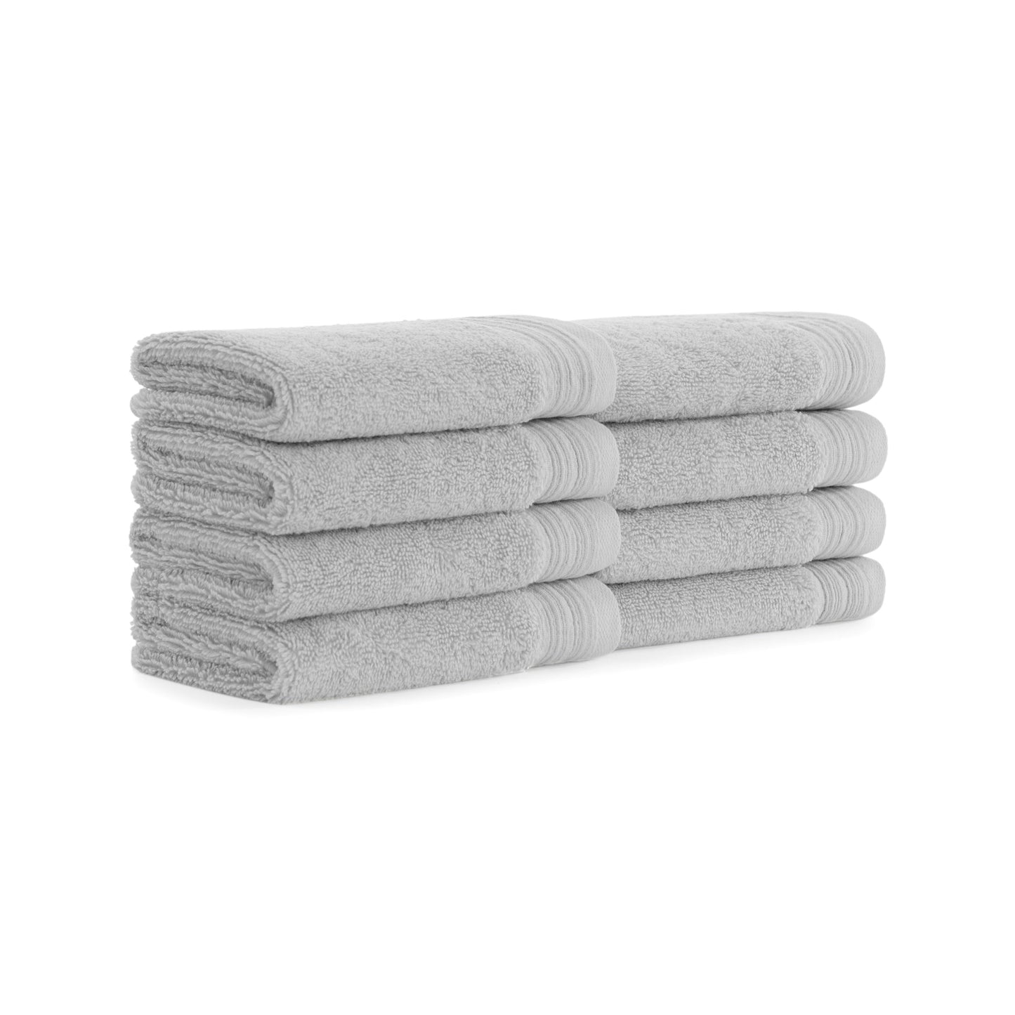 Aston & Arden Anatolian Turkish Washcloth 13x13 Light Grey (8/Pack) (P-WC-T-1313-LG)