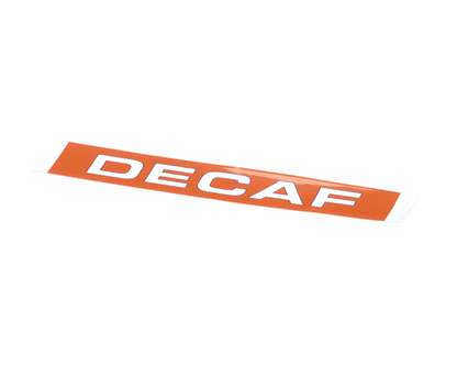 Wilbur Curtis 3375000832 Label, Decaf Tlxg02 (WCWC-38281)