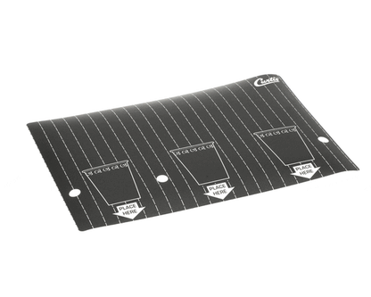 Wilbur Curtis 3375000837 Label, Splash Panel Cafe Pc3 (WCWC-38288)