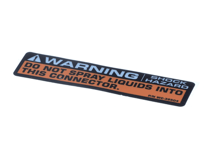 Wilbur Curtis 3375001196 Label, Warning Shock Hazard In (WCWC-38504)