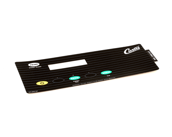 Wilbur Curtis 3375001641 Label, Ucm Overlay Stb Curtis (WCWC-390157)