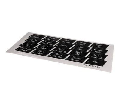 Wilbur Curtis 3375000448 Label, Flavor Low Tack Door Ge (WCWC-39105-02)
