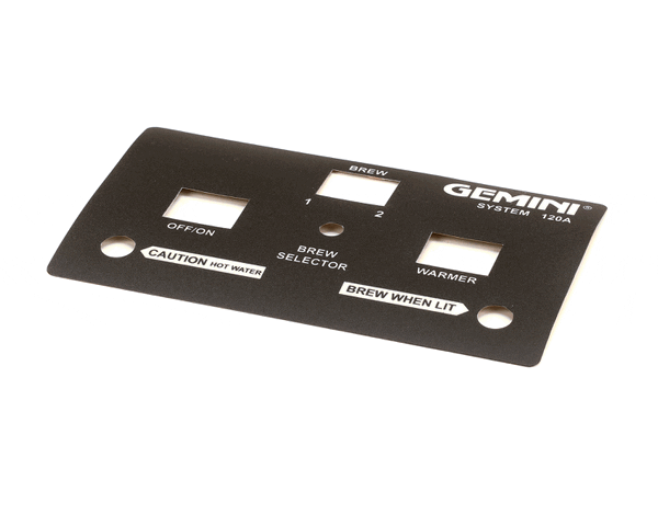 Wilbur Curtis 3375000480 Label, Sw Panel Gem-120A Curti (WCWC-3920T)