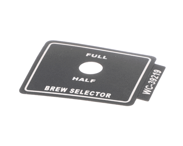 Wilbur Curtis 3375000484 Label, Brew Selector Ru150/300 (WCWC-39219)