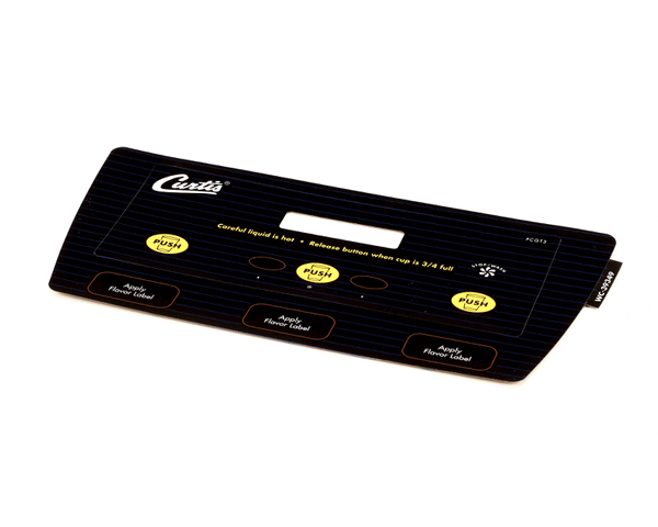 Wilbur Curtis 3375000657 Label Assembly, Ucm Door Pcgt3 (WCWC-39349)
