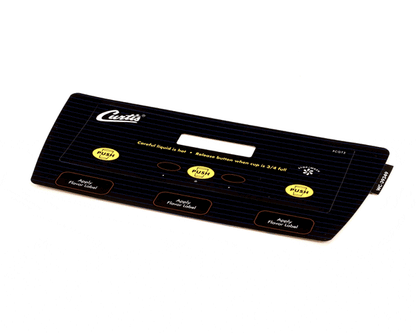 Wilbur Curtis 3375000657 Label Assembly, Ucm Door Pcgt3 (WCWC-39349)