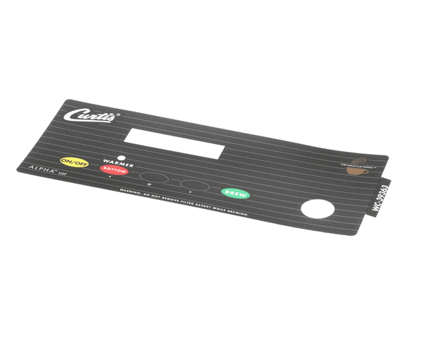 Wilbur Curtis 3375000726 Label, Ucm Panel Alpha-1Gt Cur (WCWC-39363)
