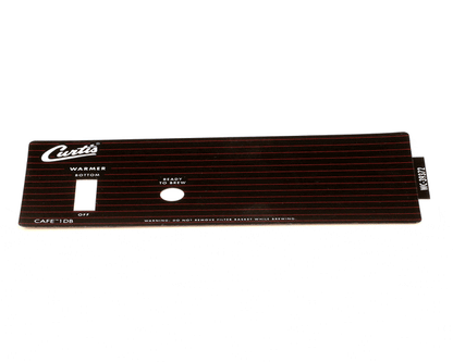 Wilbur Curtis 3375000729 Label, Sw Panel Caf 1 Curtis (WCWC-39372)
