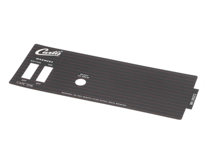 Wilbur Curtis 3375000730 Label, Sw Panel Caf 2 Curtis (WCWC-39373)
