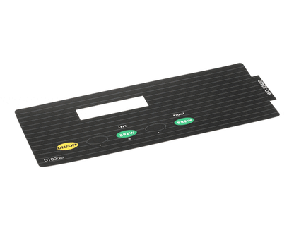 Wilbur Curtis 3375000808 Label, Ucm Overlay Inner D1000 (WCWC-39430)