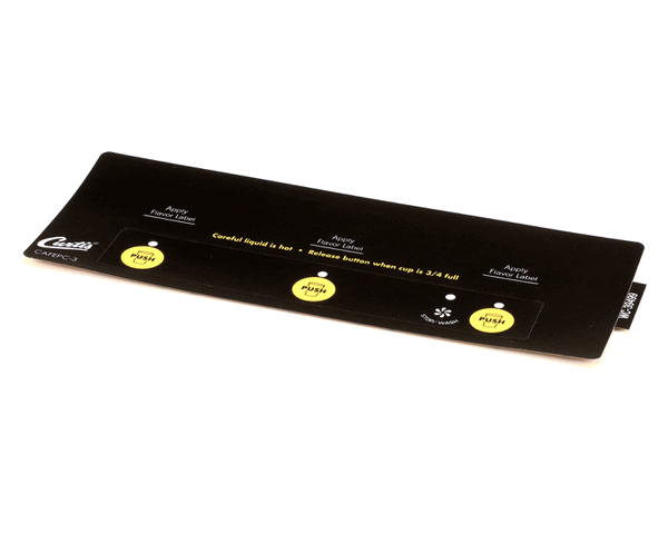Wilbur Curtis 3375000918 Label, Assembly Control Panel Smar (WCWC-39499)