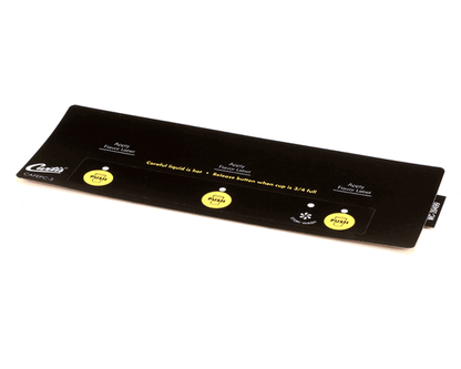 Wilbur Curtis 3375000918 Label, Assembly Control Panel Smar (WCWC-39499)