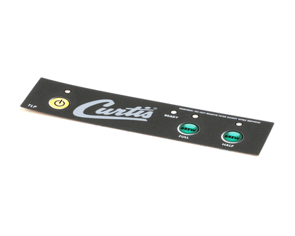 Wilbur Curtis 3375001153 Label, Control Panel Tlp Curti (WCWC-39662)