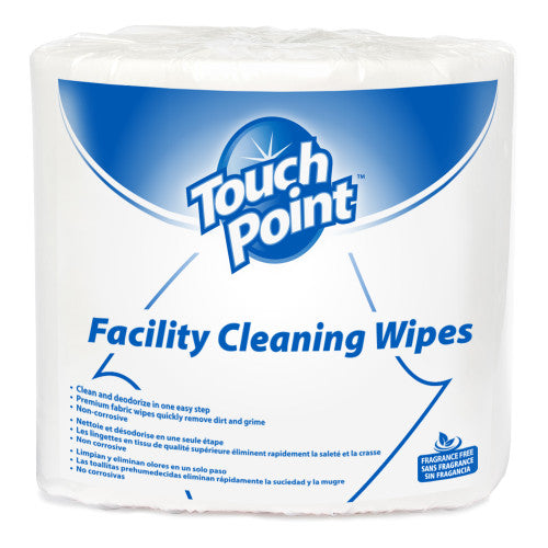 Touch Point® Facility Cleaning Wipes, 8"x5", 2000/Roll, 2 Rolls/Case (HOSWE2000TP)