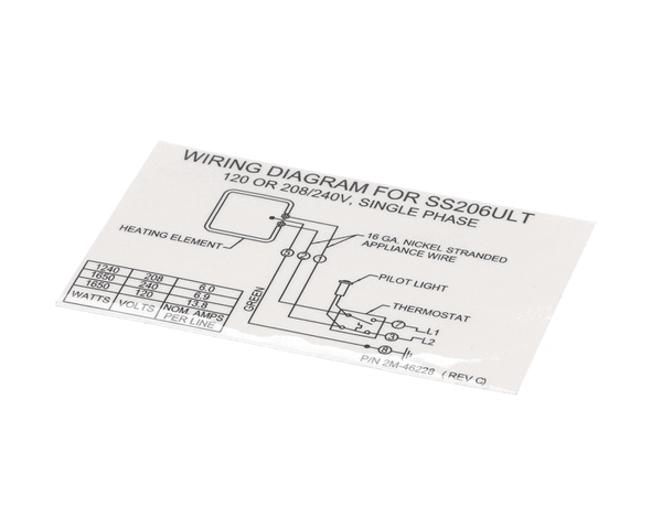 Wells 2M-46228 Dia Wir Ss206Ult 120 208/ (WEL2M-46228)