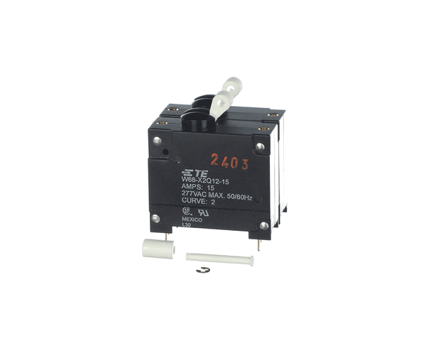 Whalen Company Petw68X2Q1215 Circuit Breaker, Panel Mount, Dpst W68-X (WHLEPETW68X2Q1215)