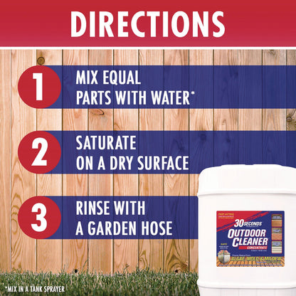 Weiman 30 Second Outdoor Cleaner, Clean Scent, 1 gal Bottle (WMN5G30S)