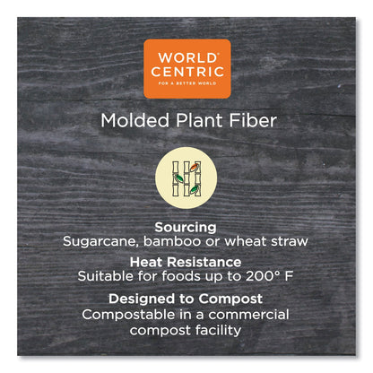 World Centric Fiber Lids for Bowls, 4.7" dia, Paper, 500/Carton (WORBBLSC12NLF)