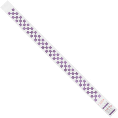 tyvek-r-3-4-x-10-purple-checkerboard-tyvek-r-wristbands-wr103pl_1
