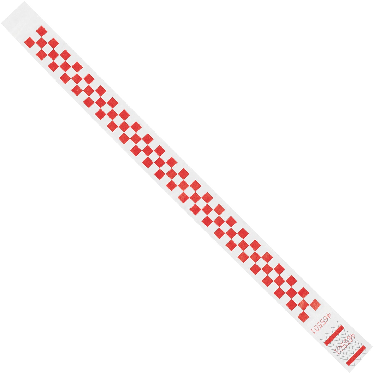 tyvek-r-3-4-x-10-red-checkerboard-tyvek-r-wristbands-wr103rd_1