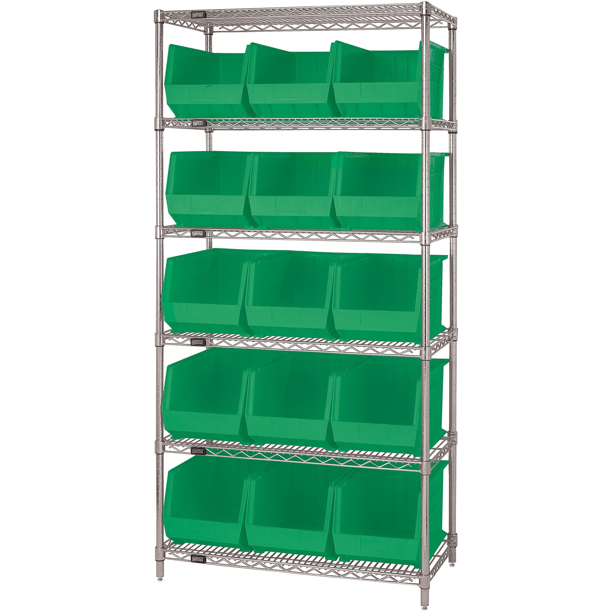 36-x-18-x-74-6-shelf-wire-shelving-unit-with-15-green-bins-wsbq260g_1
