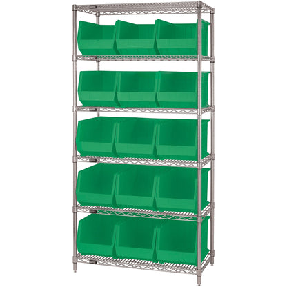 36-x-18-x-74-6-shelf-wire-shelving-unit-with-15-green-bins-wsbq260g_1