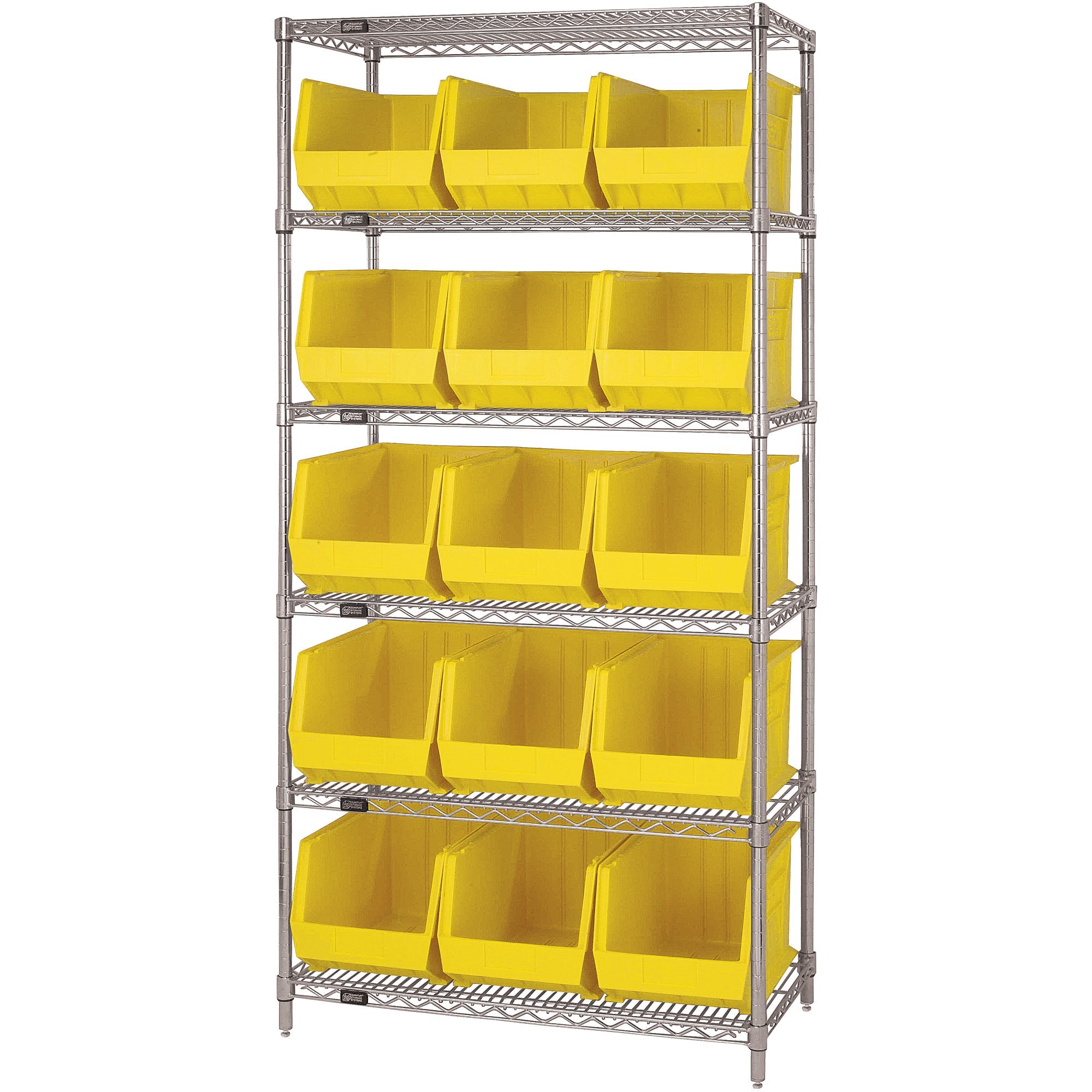 36-x-18-x-74-6-shelf-wire-shelving-unit-with-15-yellow-bins-wsbq260y_1
