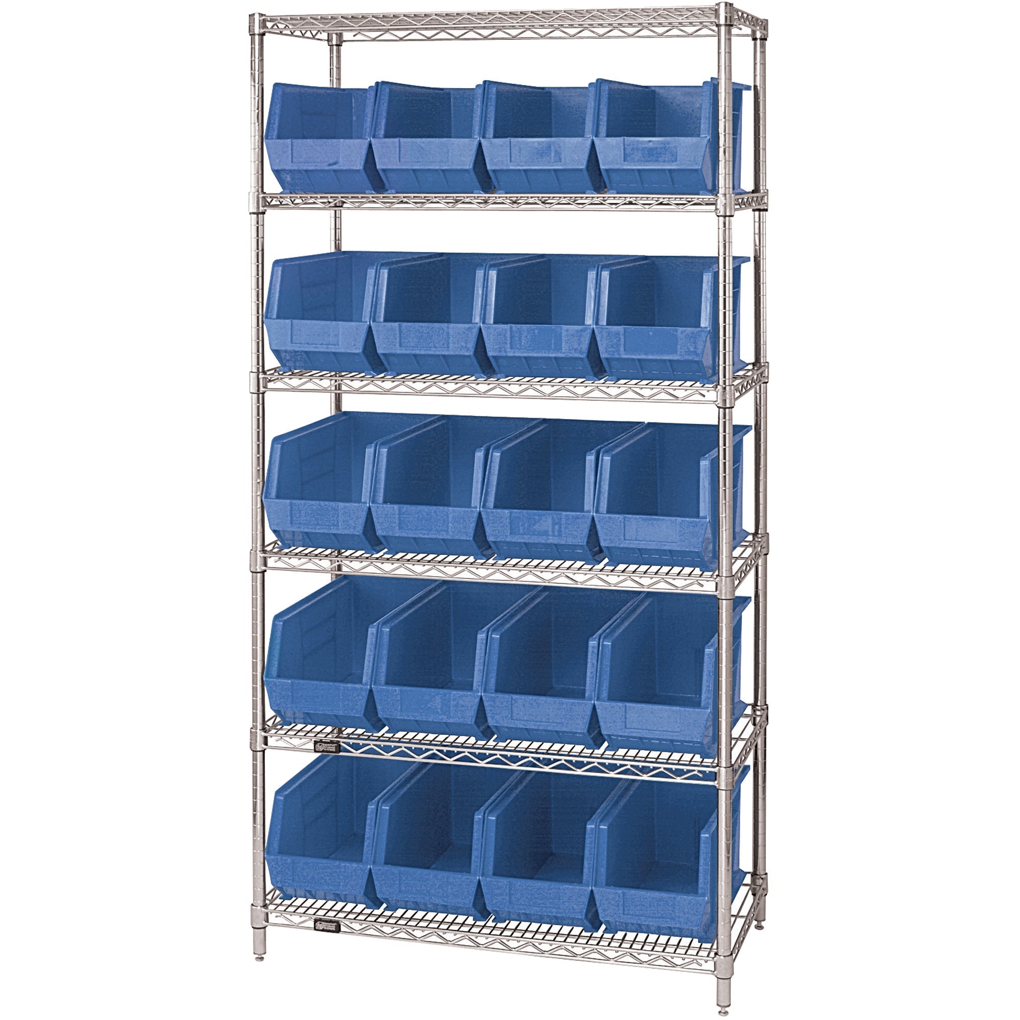 36-x-18-x-74-6-shelf-wire-shelving-unit-with-20-blue-bins-wsbq265b_1