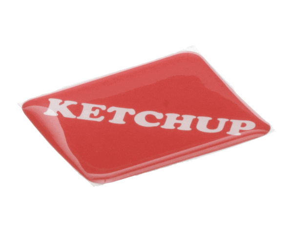 Wunder-Bar 19-420-0002 Domed Label - Ketchup (WUBR19-420-0002)