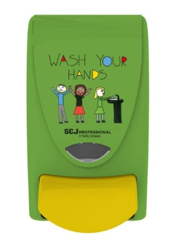 Proline® 1 Liter Manual Soap Dispenser, Green/Yellow/Purple (HOSWYH1LDS)