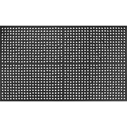 Global Industrial Drainage Mat, 3'W x 5'L, 1/2" Thick, Black (WB670818)