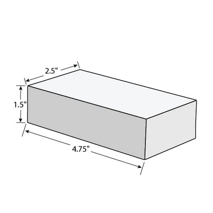 eXpunge® Cleaning Eraser Sponge, Bulk, White, 24/Case (HOSX24)