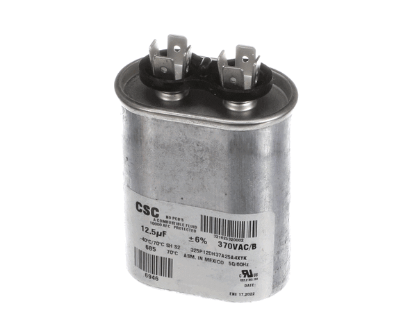 York S1-02425899000 Capacitor,Run Single,12.5Mfd,370V,Flat (YORKS1-02425899000)
